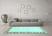 Machine Washable Abstract Light Blue Modern Rug in a Living Room, wshabs3679lblu