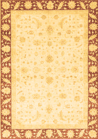 Abstract Brown Modern Rug, abs3679brn