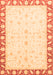 Machine Washable Abstract Orange Modern Area Rugs, wshabs3679org