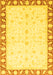 Abstract Yellow Modern Rug, abs3679yw