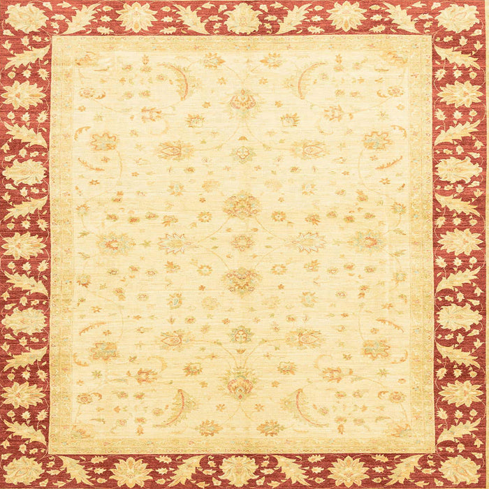 Square Abstract Sun Yellow Modern Rug, abs3679