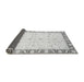 Sideview of Abstract Gray Modern Rug, abs3679gry