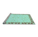 Sideview of Machine Washable Abstract Light Blue Modern Rug, wshabs3679lblu