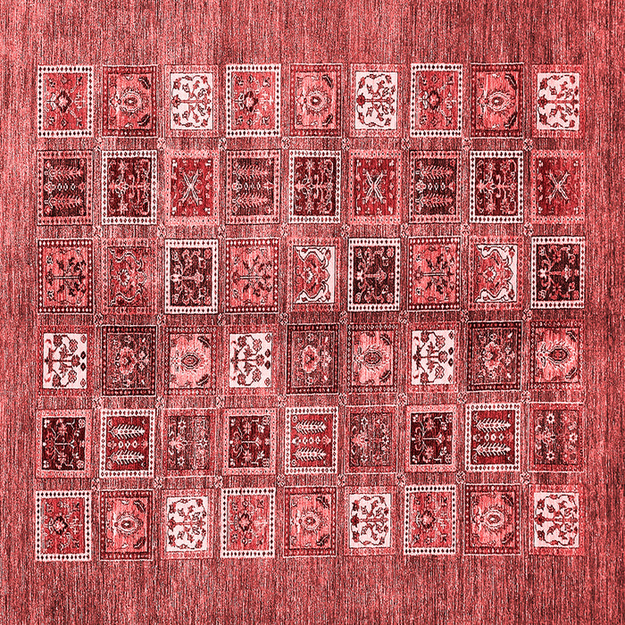 Abstract Red Modern Rug, abs367red