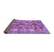 Sideview of Abstract Purple Modern Rug, abs367pur