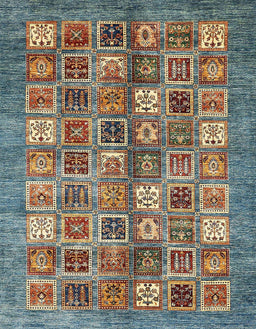 Abstract Dark Brown Modern Rug, abs367