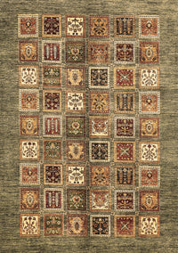 Abstract Brown Modern Rug, abs367brn