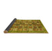 Sideview of Abstract Yellow Modern Rug, abs367yw