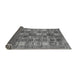 Sideview of Abstract Gray Modern Rug, abs367gry