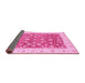 Sideview of Oriental Pink Traditional Rug, abs3680pnk