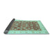 Sideview of Oriental Light Blue Traditional Rug, abs3680lblu