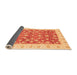 Sideview of Oriental Orange Traditional Rug, abs3680org