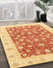 Abstract Orange Red Oriental Rug in Family Room, abs3680