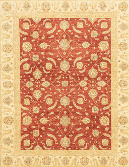 Abstract Orange Red Oriental Rug, abs3680