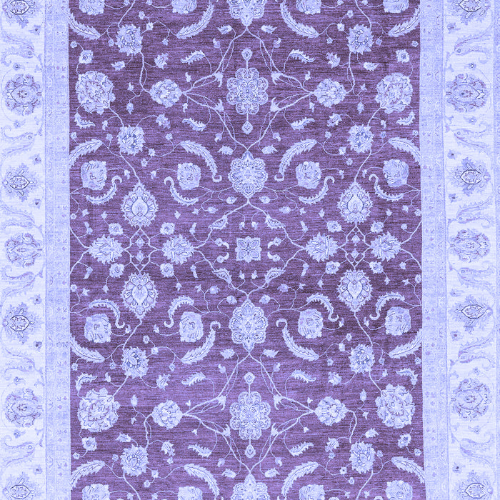 Machine Washable Oriental Blue Traditional Rug, wshabs3680blu