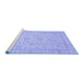 Sideview of Machine Washable Oriental Blue Traditional Rug, wshabs3681blu