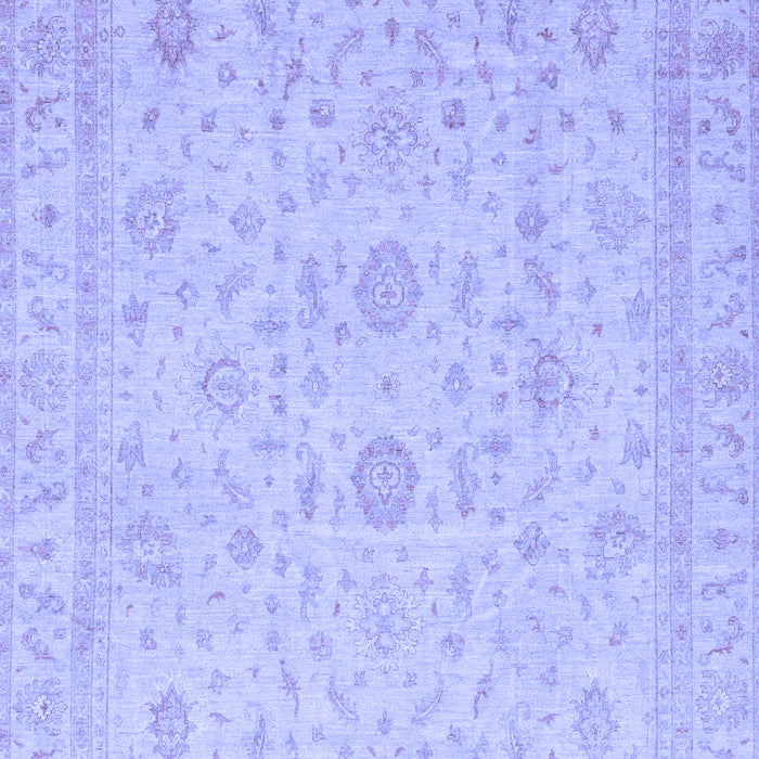 Machine Washable Oriental Blue Traditional Rug, wshabs3681blu