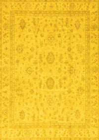 Oriental Yellow Traditional Rug, abs3681yw