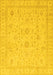 Oriental Yellow Traditional Rug, abs3681yw