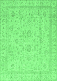 Oriental Emerald Green Traditional Rug, abs3681emgrn