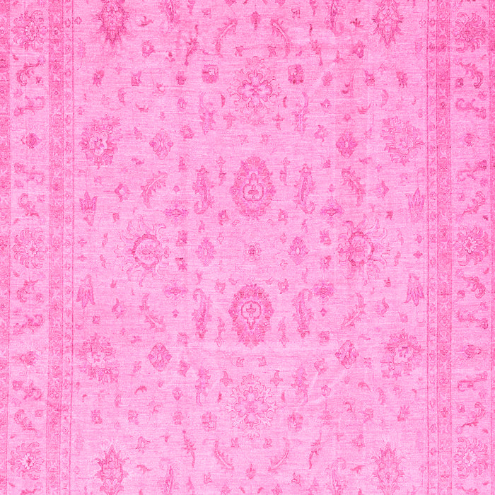 Machine Washable Oriental Pink Traditional Rug, wshabs3681pnk