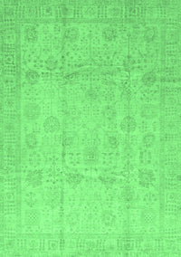 Oriental Emerald Green Traditional Rug, abs3682emgrn