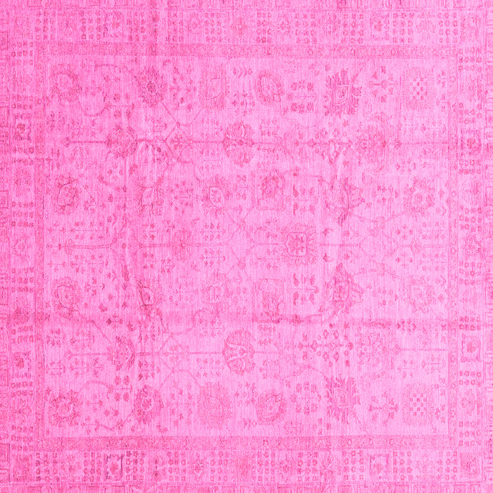 Square Oriental Pink Traditional Rug, abs3682pnk