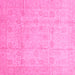 Square Oriental Pink Traditional Rug, abs3682pnk