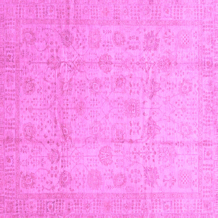 Square Machine Washable Oriental Purple Traditional Area Rugs, wshabs3682pur