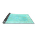 Sideview of Oriental Light Blue Traditional Rug, abs3683lblu