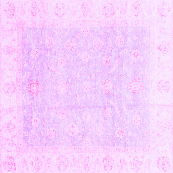 Square Oriental Purple Traditional Rug, abs3683pur