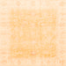 Square Oriental Orange Traditional Rug, abs3683org