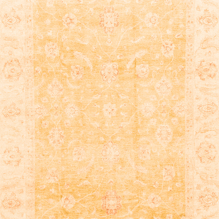 Machine Washable Oriental Orange Traditional Area Rugs, wshabs3683org