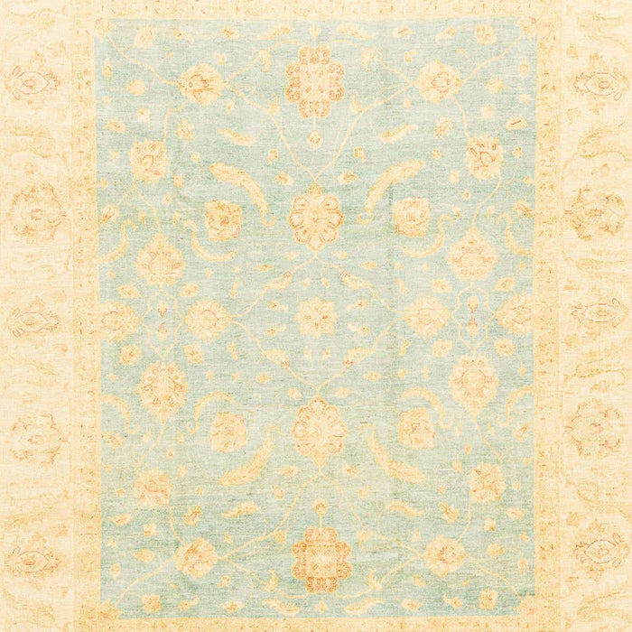 Machine Washable Abstract Brown Gold Rug, wshabs3683