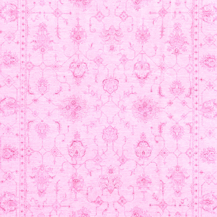 Machine Washable Oriental Pink Traditional Rug, wshabs3684pnk