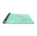 Sideview of Oriental Light Blue Traditional Rug, abs3684lblu