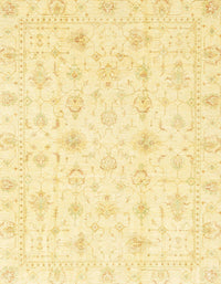 Machine Washable Abstract Sun Yellow Rug, wshabs3684