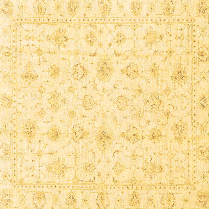 Square Oriental Brown Traditional Rug, abs3684brn