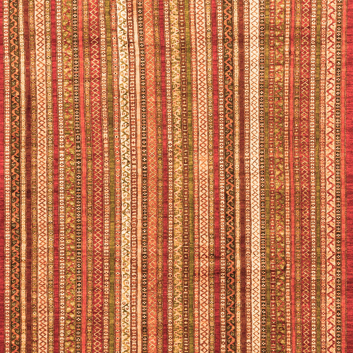 Machine Washable Abstract Orange Modern Area Rugs, wshabs3685org