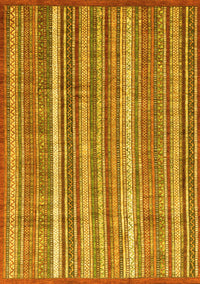 Abstract Yellow Modern Rug, abs3685yw