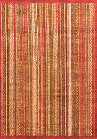 Abstract Orange Modern Rug, abs3685org