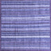 Square Abstract Blue Modern Rug, abs3685blu