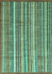 Abstract Turquoise Modern Rug, abs3685turq