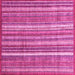 Square Abstract Pink Modern Rug, abs3685pnk