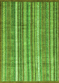 Abstract Green Modern Rug, abs3685grn