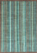 Abstract Light Blue Modern Rug, abs3685lblu