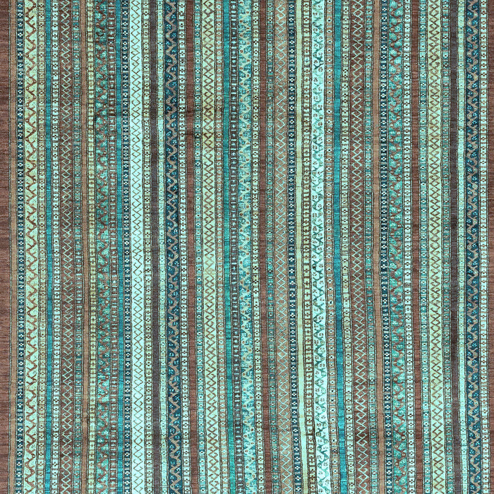 Abstract Light Blue Modern Rug, abs3685lblu