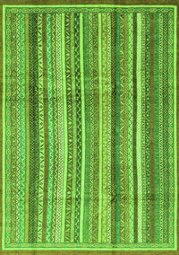 Abstract Green Modern Rug, abs3686grn