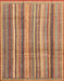 Abstract Brown Sand Brown Modern Rug, abs3686