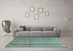 Machine Washable Abstract Light Blue Modern Rug in a Living Room, wshabs3686lblu